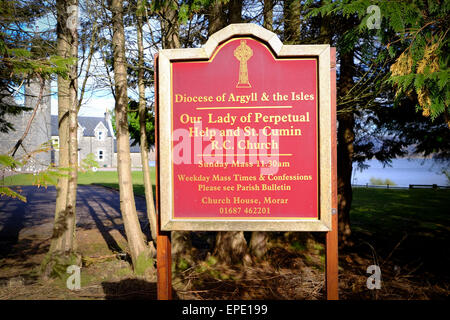 La Scozia, Regno Unito: la Chiesa Cattolica Romana sulle sponde del Loch Morar nelle Highlands scozzesi Foto Stock