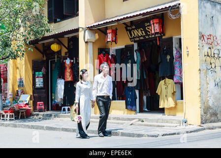 La vita in Vietnam, Hoi An, Vietnam, 14 marzo 2014 Foto Stock