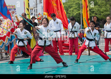 Team Hapmudo eseguire a livello nazionale Asian Heritage Festival - Washington DC, Stati Uniti d'America Foto Stock