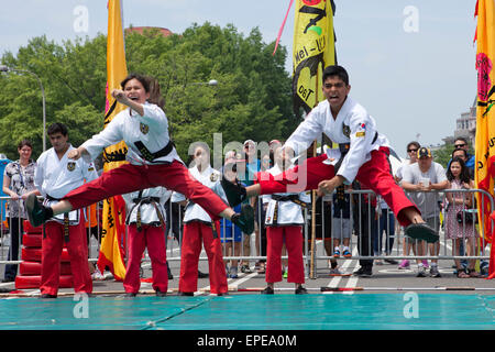 Team Hapmudo eseguire a livello nazionale Asian Heritage Festival - Washington DC, Stati Uniti d'America Foto Stock