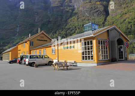 Flamsbana Museet in Flåm, Norvegia Foto Stock