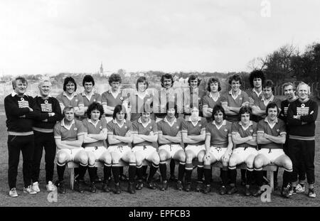 Il Manchester United FC. Agosto 1976. Foto Stock