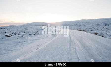 Strada in Islanda Foto Stock