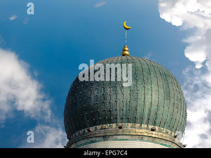 Il Dongguan moschea è la più grande moschea nella Provincia di Qinghai costruito nel 1380 D.C. Esso serve anche come un educazione religiosa centro. Foto Stock