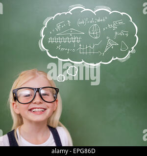Immagine composita della pupilla carino sorridente Foto Stock