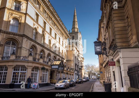 Il Grand Hotel e la Chiesa di Cristo in Broad Street, Bristol, Regno Unito Foto Stock