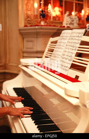 Pianoforte a coda Foto Stock