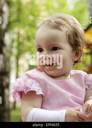 Ritratto di blonde piccola ragazza Foto Stock