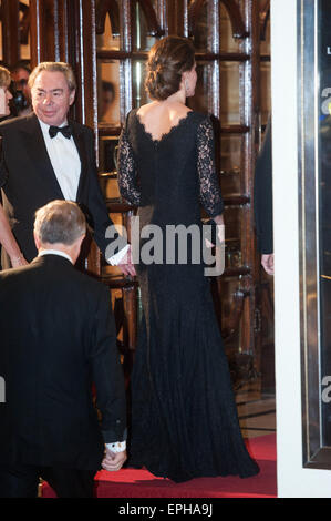 Royal Variety Performance tenutasi al Teatro Palladium - Arrivi con: Catherine, la Duchessa di Cambridge, Andrew Lloyd Webber dove: Londra, Regno Unito quando: 13 Nov 2014 Credit: Daniel Deme/WENN.com Foto Stock