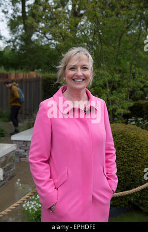 Carol Kirkwood assiste RHS Chelsea flower show 2015 Foto Stock