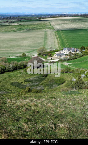 L'Isola di Wight campagna è una deliziosa area per molte decine di passeggiate. Foto Stock