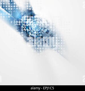 Blue grunge hi-tech sfondo vettoriale Foto Stock