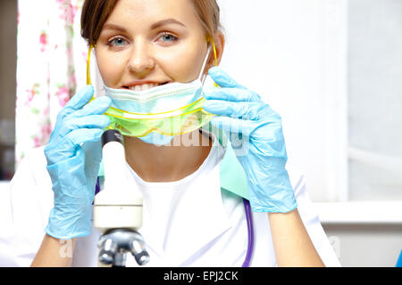 Ritratto di donna ricercatore Foto Stock