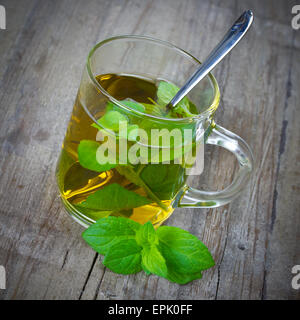 tè alla menta Foto Stock