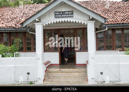 Creazione di librerie nella storica città di Galle, Sri Lanka, Asia fondata nel 1832 Foto Stock