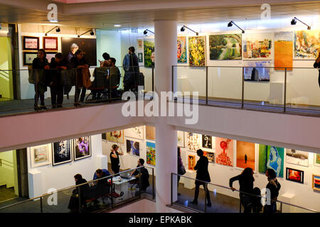 L annuale bank hapoalim mostra d'arte di Tel Aviv Foto Stock