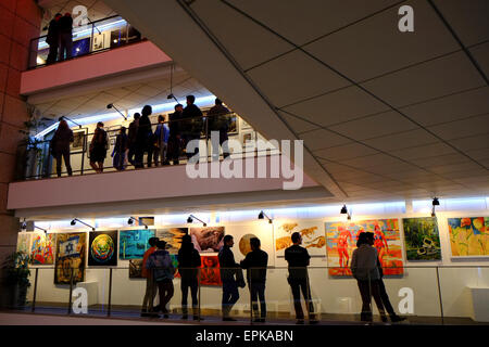 L annuale bank hapoalim mostra d'arte di Tel Aviv Foto Stock