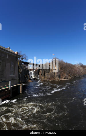 Paterson Falls National Historic Site Paterson New Jersey Foto Stock