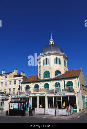 Esterno della cupola Worthing Cinema Sala da tè Foto Stock