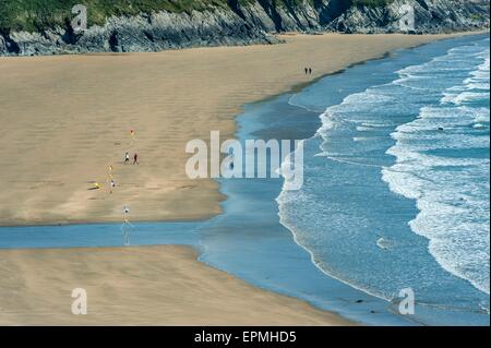 Il Galles. Pembrokeshire. Whitesands beach. Cymru. Regno Unito. Regno Unito Foto Stock