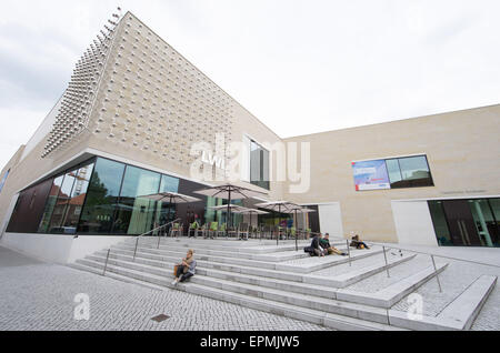 Muenster, Germania. 18 Maggio, 2015. Vista di Vestfalia Museo Statale di Arte e storia culturale di Muenster, Germania, 18 maggio 2015. Foto: Friso Gentsch/dpa/Alamy Live News Foto Stock