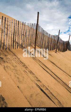 Vista dalla duna di Pilat (aka Duna del Pyla) dalla baia di Arcachon, Francia, Europa Foto Stock