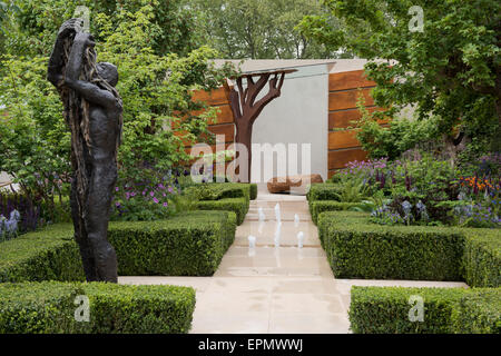 Maggio 17, 2015, London, Regno Unito la Morgan Stanley Città Sane giardino disegnato da Chris Beardshaw al Chelsea Flower Show. Foto Stock