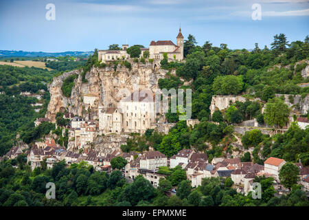 Valle a Rocamadour in Dordogne del Midi Pirenei, Francia, Europa Foto Stock