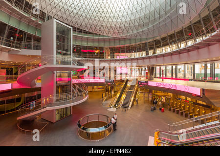 Vista interna del Fulton Center di New York City. Foto Stock