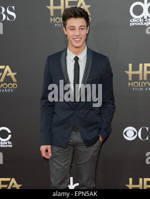 Xviii annuale di Hollywood Film Awards a Hollywood Palladium - Arrivi con: Cameron Dallas dove: Los Angeles, California, Stati Uniti quando: 14 Nov 2014 Credit: Brian A/WENN.com Foto Stock