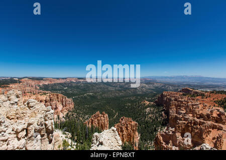 Vista su Bryce Canyon dello Utah, Stati Uniti d'America Foto Stock