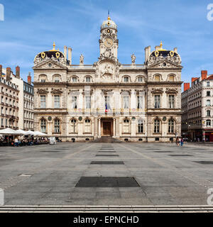 La famosa piazza Terreaux nella città di Lione, Francia Foto Stock