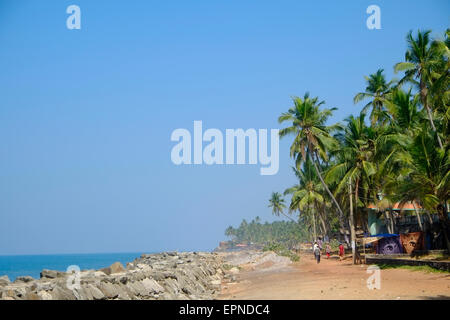 Varkala è città nel distretto di Thiruvananthapuram situata nello stato indiano del Kerala. Foto Stock