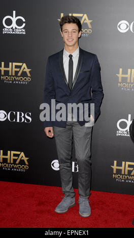 Xviii annuale di Hollywood Film Awards a Hollywood Palladium - Arrivi con: Cameron Dallas dove: Los Angeles, California, Stati Uniti quando: 15 Nov 2014 Credit: Apega/WENN.com Foto Stock