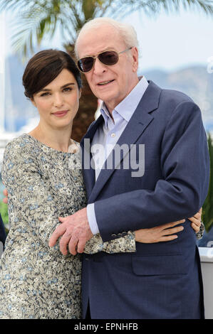 Cannes, Francia. Il 20 maggio 2015. Rachel Weisz e Michael Caine a photocall per 'Gioventù' 68a Cannes Film Festival 2015 Palais du Festival di Cannes, Francia il 20 maggio 2015 Credit: James McCauley/Alamy Live News Foto Stock