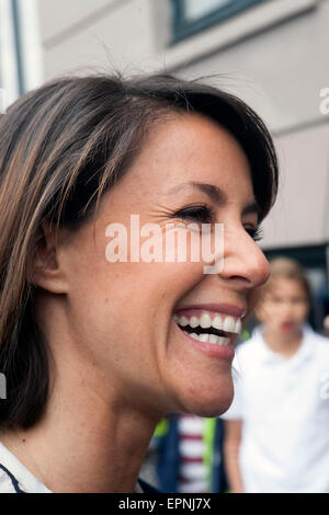 Copenhagen, Danimarca. Il 20 maggio 2015. La principessa Marie nella foto dopo la sua partecipazione in un DanChurchAid trovato rising campagna presso Zahles school in Copenhagen. Credito: OJPHOTOS/Alamy Live News Foto Stock