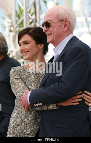 Cannes, Francia, 20 maggio, 2015. L'attrice Rachel Weisz e attore Michael Caine alla gioventù pellicola fotografica chiamata al 68esimo Festival del Cinema di Cannes martedì 20 maggio 2015, Cannes, Francia. Credito: Doreen Kennedy/Alamy Live News Foto Stock