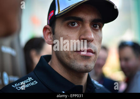 Monte Carlo, Monaco, il 20 maggio 2015. Pastor Maldonado (VEN), driver per il team Lotus F1. Media day al Principato di Monaco di Formula 1 Grand Prix, Monte Carlo. Credito: Kevin Bennett/Alamy Live News Foto Stock