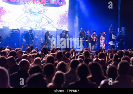 George Clinton & il Parlamento Funkadelic a O2 Academy, Newcastle Upon Tyne, Regno Unito il 24 aprile 2015 Foto Stock