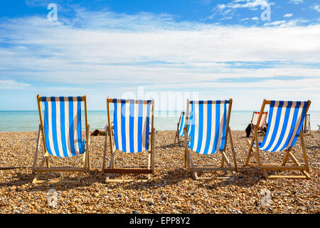 La spiaggia di Brighton. Brighton, Inghilterra Foto Stock