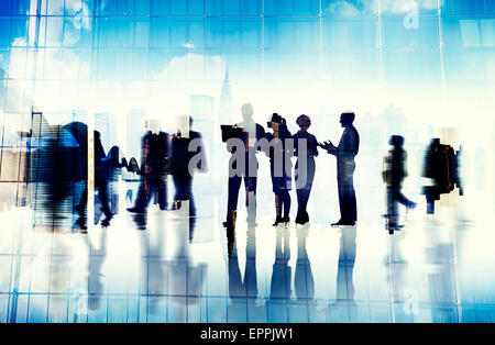 Immagine astratta di gente di affari della vita occupato Foto Stock
