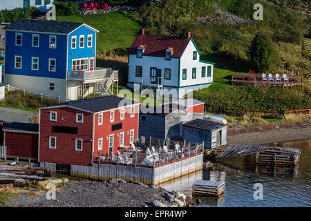 Il colorato villaggio di pescatori di Trinità, Terranova, Canada. Foto Stock