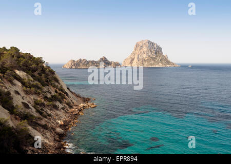 Ibiza Es Vedra e Vedranell da costa Foto Stock