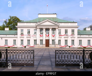 Belvedere (Belweder) Palace di Varsavia. Una residenza del Presidente della Repubblica di Polonia. Foto Stock