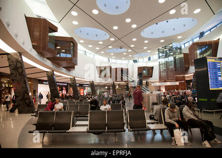 Lisbona aeroporto Portela vista interna della zona di attesa - Lisbona - Portogallo Foto Stock