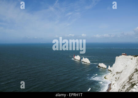 Gli aghi sull'Isola di Wight in Inghilterra. Foto Stock
