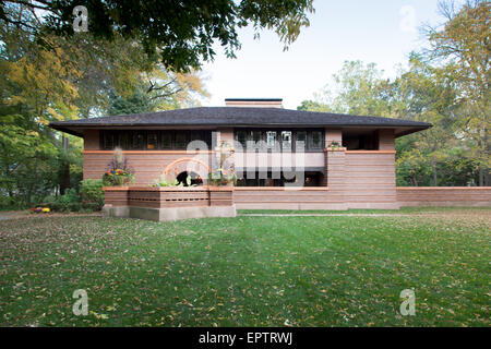 Facciata di un palazzo, Chicago, Cook County, Illinois, Stati Uniti d'America Foto Stock