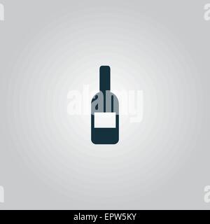 Bottiglia con etichetta Illustrazione Vettoriale