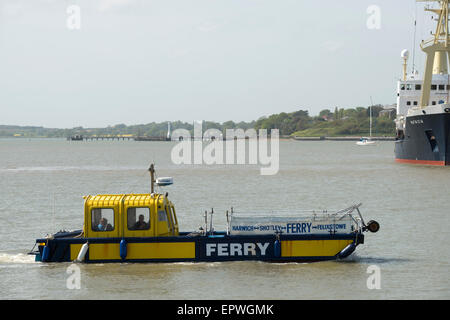 Harwich-Shotley-Felixstowe per i passeggeri dei traghetti nel porto di Harwich, Essex, Regno Unito. Foto Stock