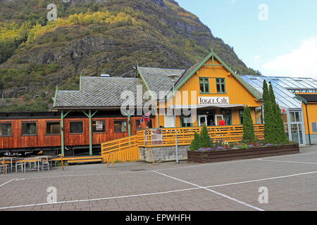 Flamsbana Museet in Flåm, Norvegia Foto Stock